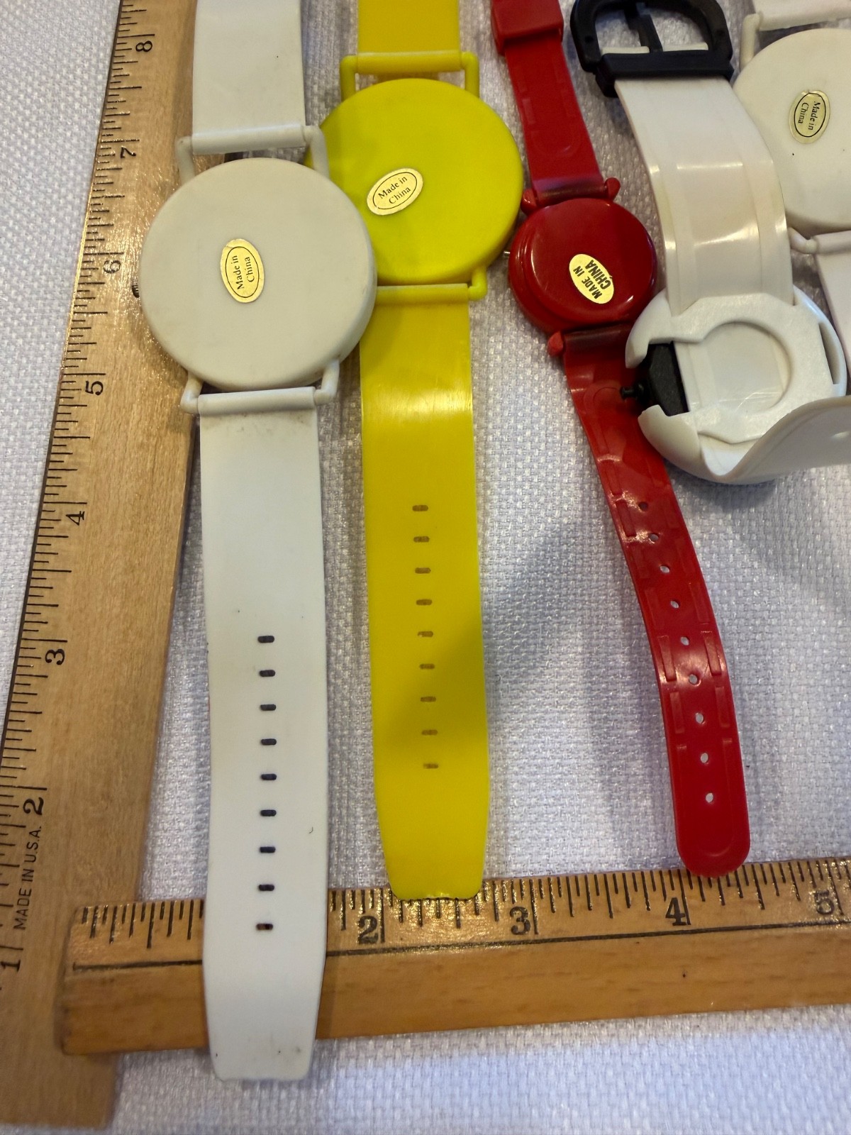 Vtg Lot 7 Watch Retro Novelty Digital Quartz Glitter Road Sign Speed Limit China