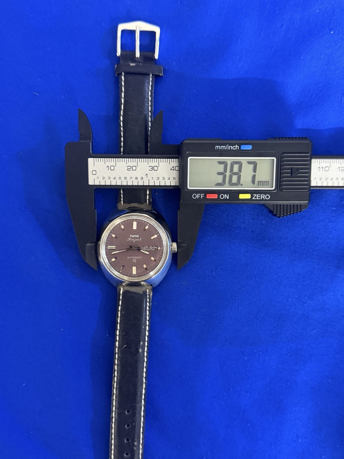 HMT RAJAT 21 JEWELS AUTOMATIC RARE DIAL 650193 INDIA MEN’S WORKING CONDITION