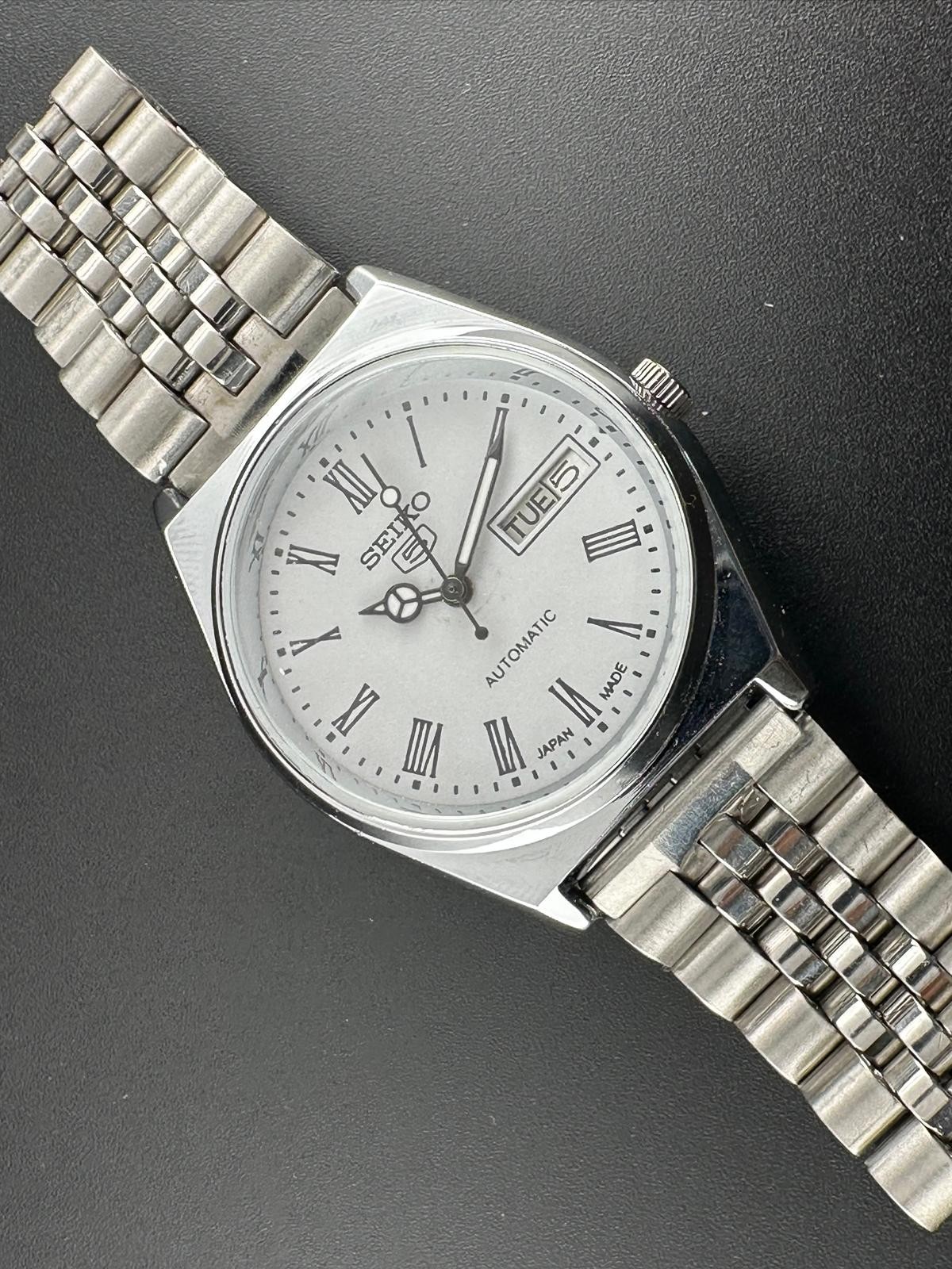 Vintage Seiko 5 Automatic 6309A Japan Made Men’s Wrist Watch, Day/Date