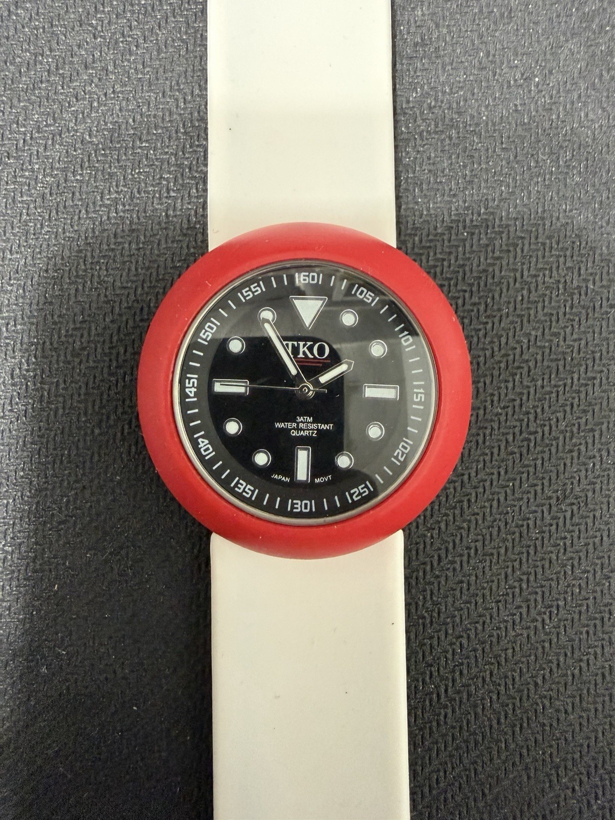 TKO Orlogi Red White Silicone Slapper Watch Warranty Card – No Box