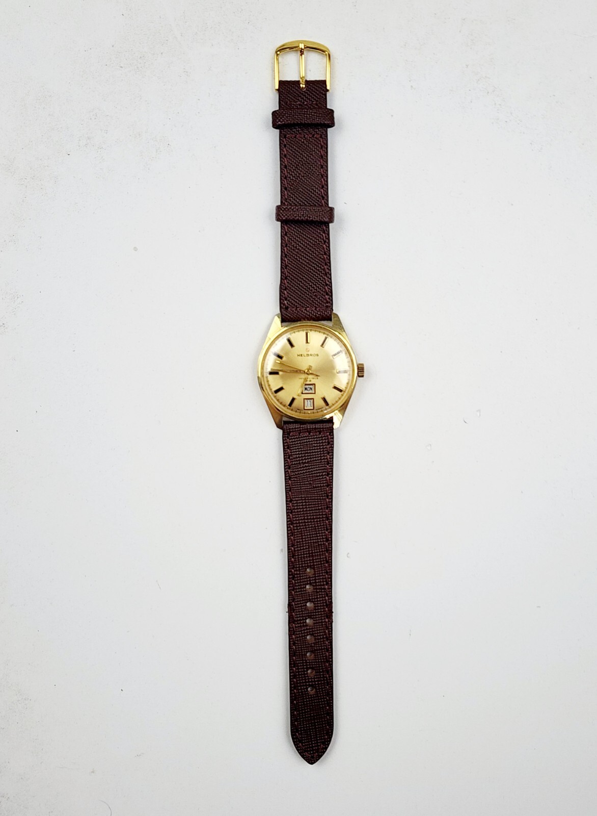 Men’s WEST GERMANY Vintage 70’s Watch HELBROS Cal.PUW 460. Manual Wind