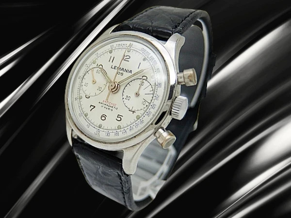 Lemania 105 Chronograph 17 Jewels Ref.254 Silver Dial Manual 32mm Men’s Vintage