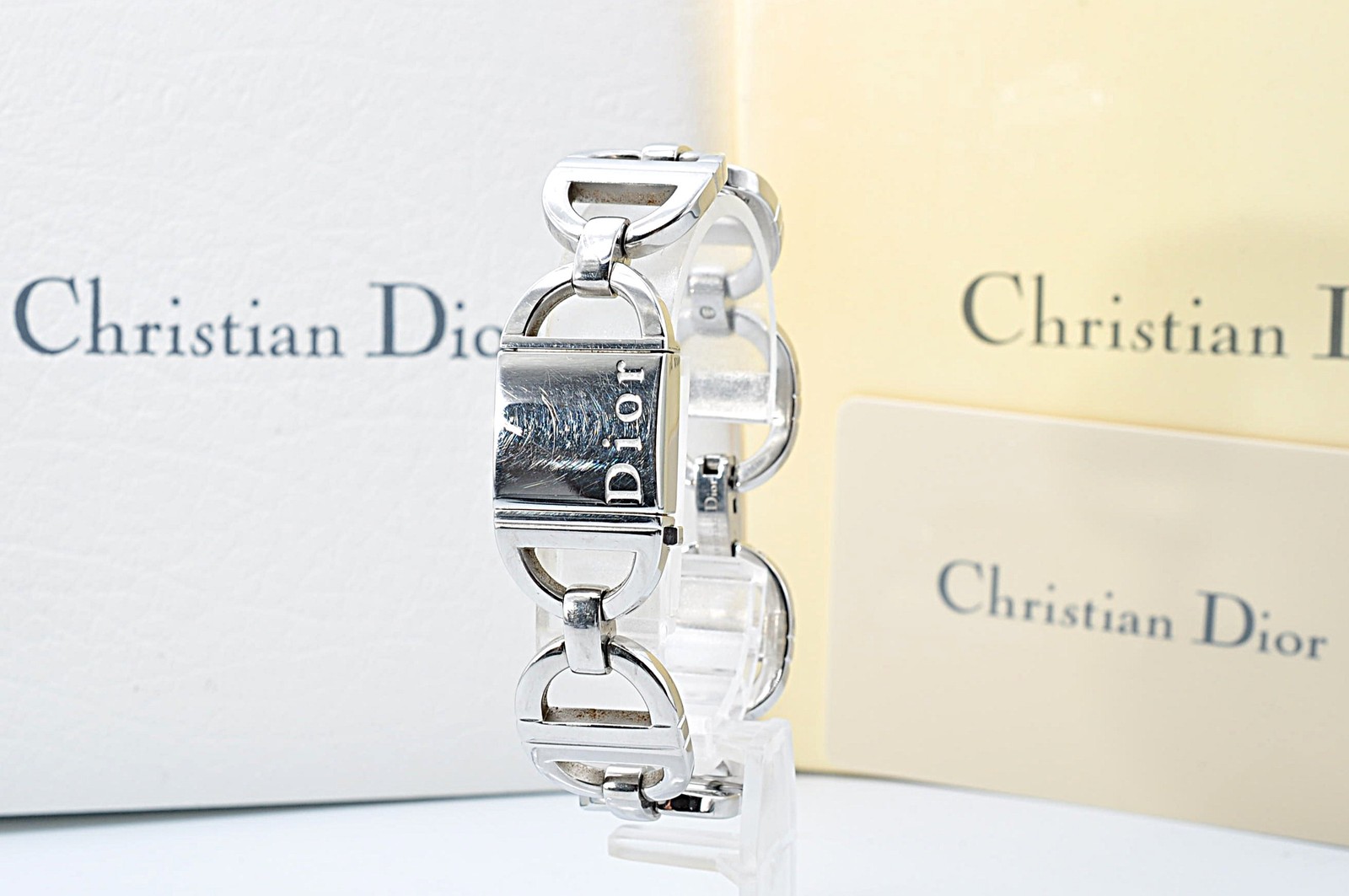 Christian Dior D78-100 Pandiora Quartz Watch Mirror Dial Women w/Full Set w-1315