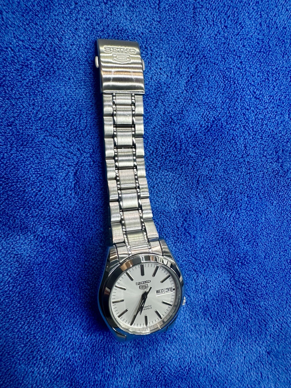 Seiko SNKL43 and SNKL41 Bundle, Blue And Silver Dial Watches
