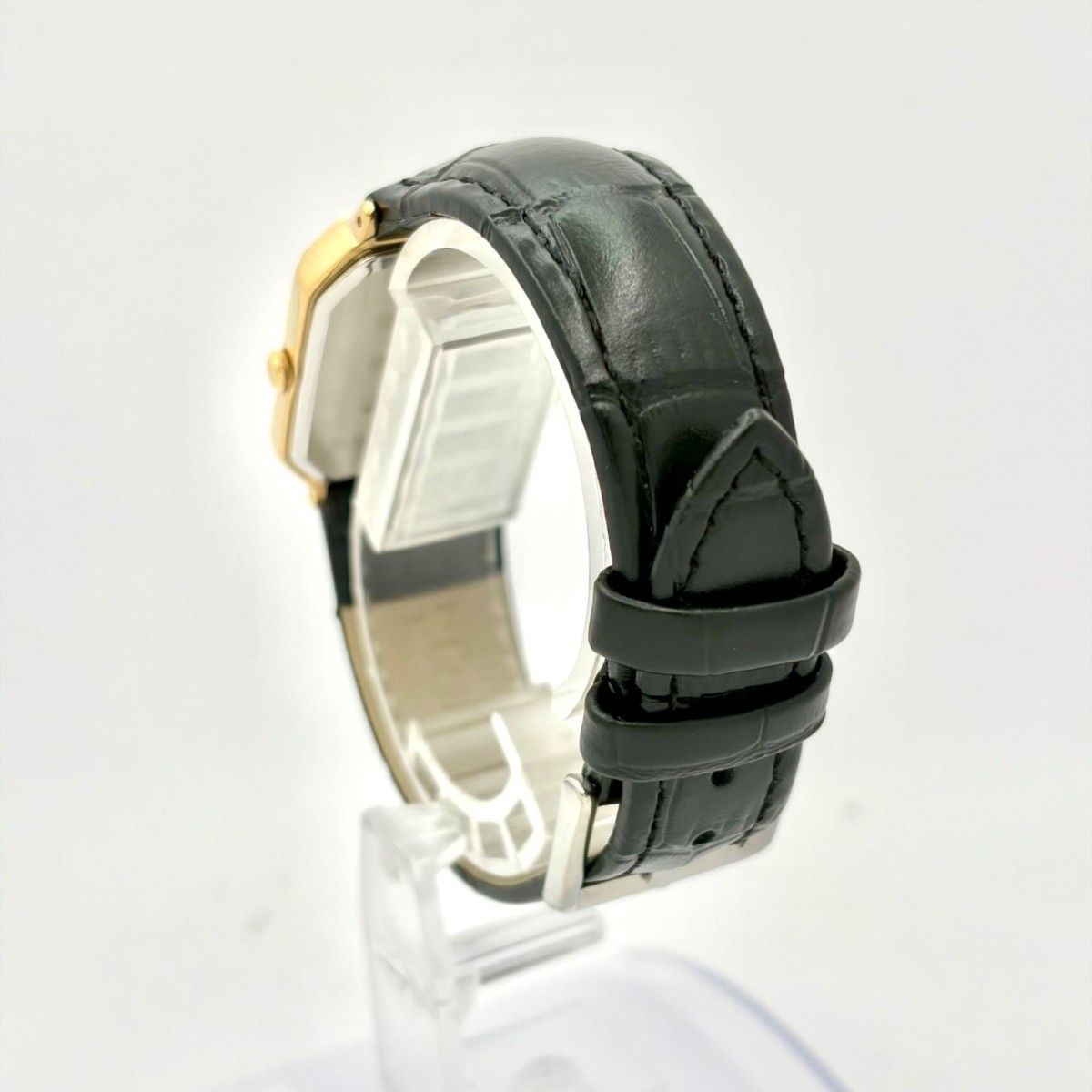 New Battery SEIKO Men’s Watch Gold Octagon 5P31 5C50 779648 New Belt