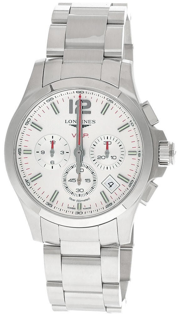 Longines Conquest V.H.P. 42mm Silver Men’s Watch L3.717.4.76.6 – Store Display