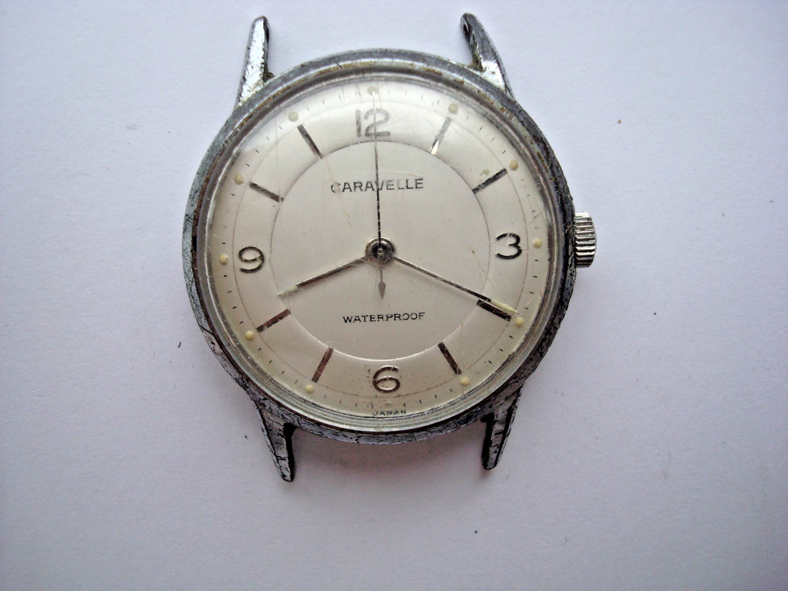 Vintage Caravelle M0 Mens Unisex Watch Manual Wind Up Waterproof Japan for Parts