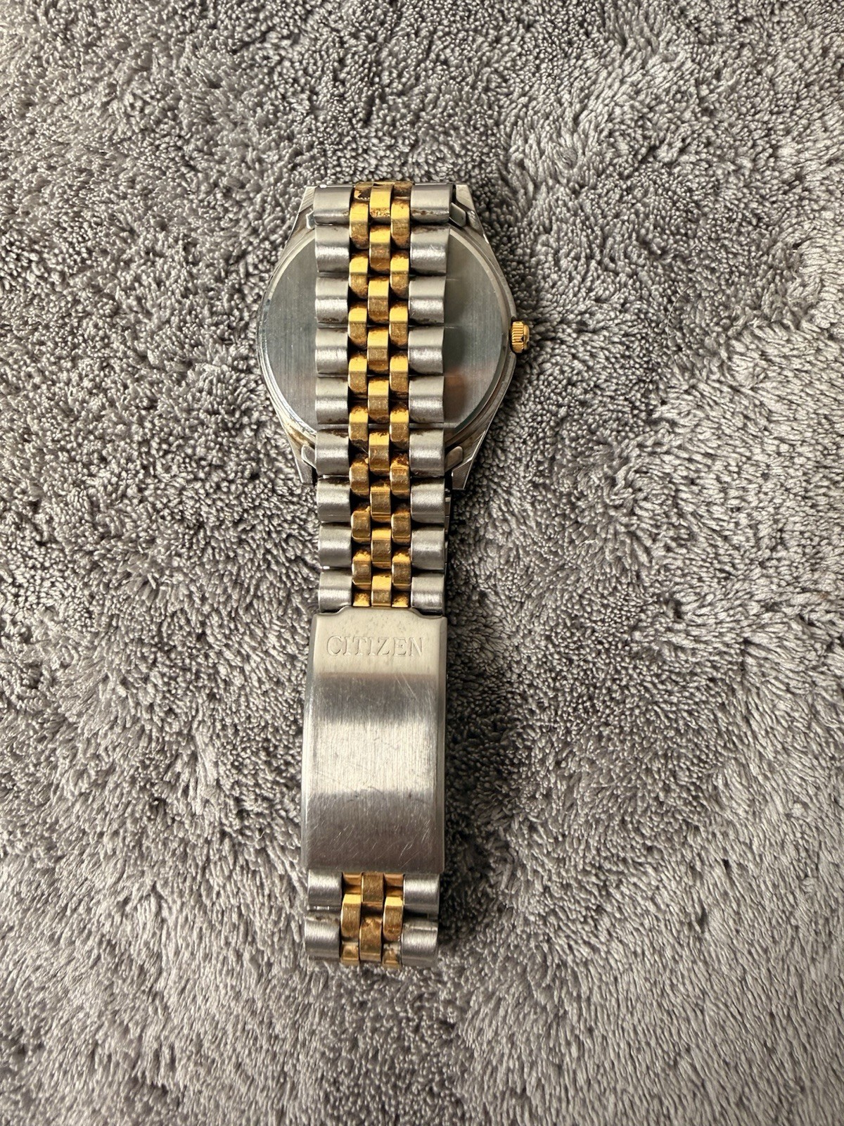Vintage Citizen CQ Day Date Men’s Watch – Gray Dial Two Tone Untested