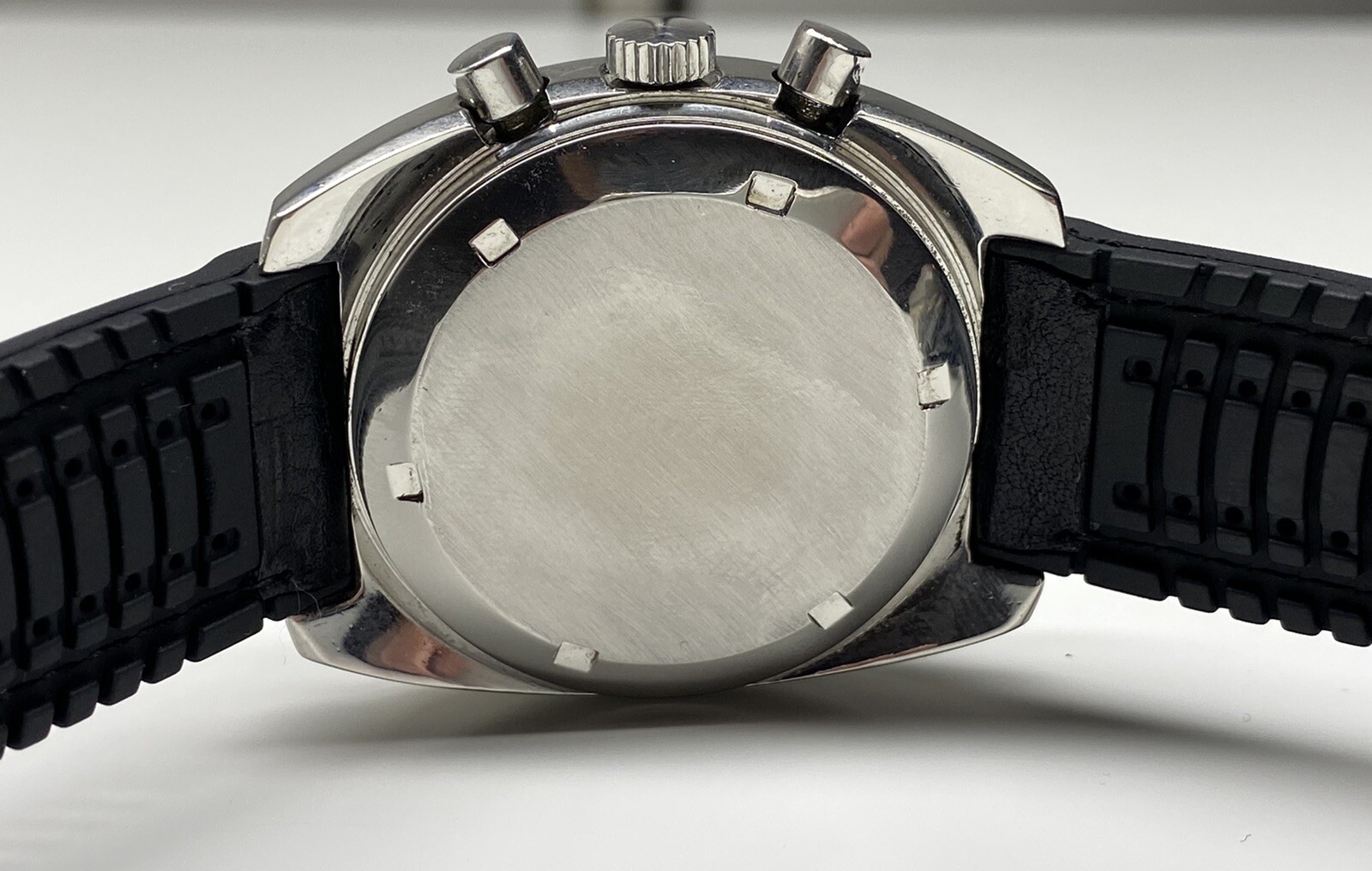 rare vintage lemania semco chronograph automatic date swiss made wristwatch