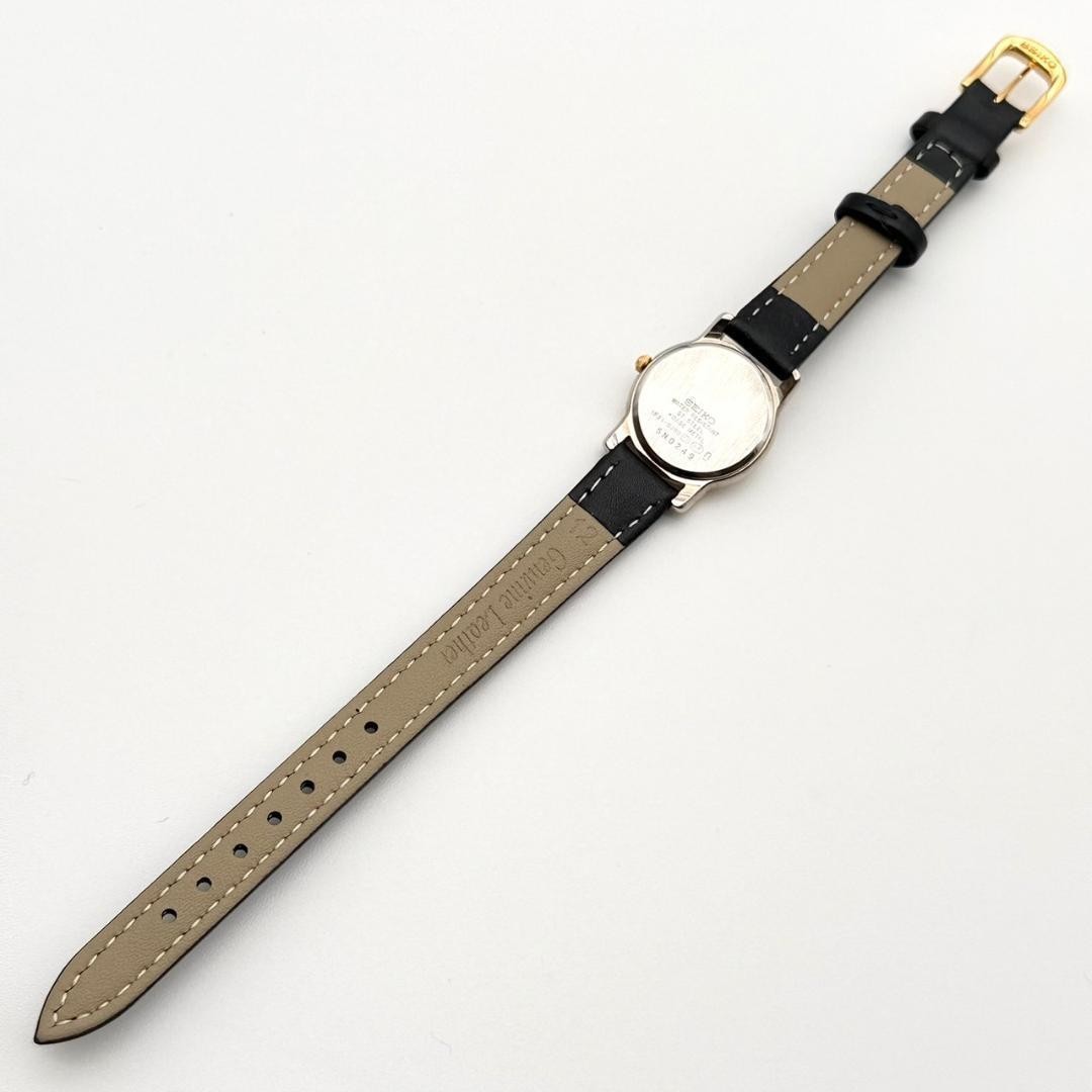 Mint condition Seiko watch, new battery, gold Roman numeral strap, women’s w
