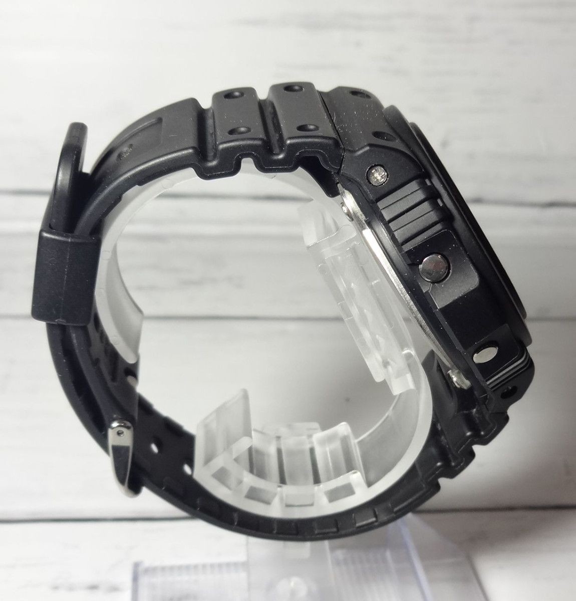 Round Mirror Face Matte Black G SHOCK Working Condition Good