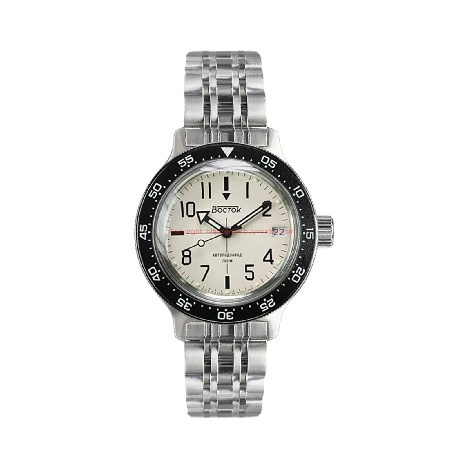 Vostok Amphibia 720070 Watch Antarctica Diver Mechanical Automatic US SELLER