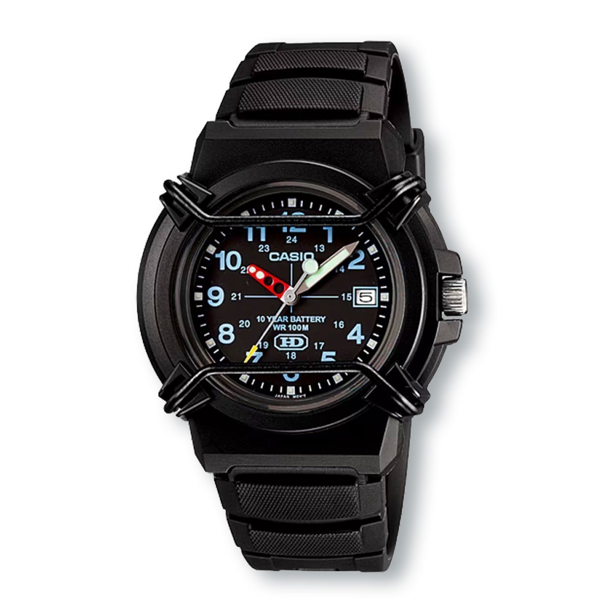 CASIO HDA600B-1BV 10 Year Battery Men’s Black Sports Watch