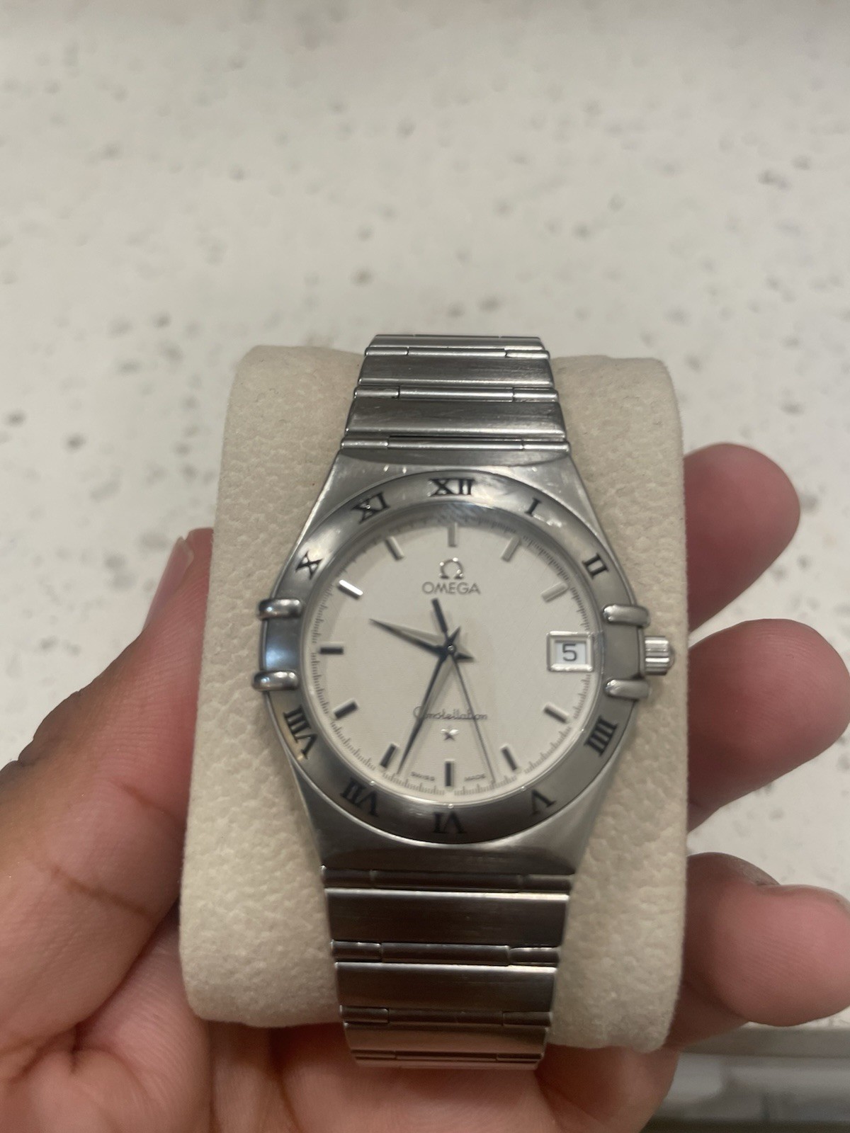 Omega CONSTELLATION MANHATTAN Stainless Steel Watch w/Date