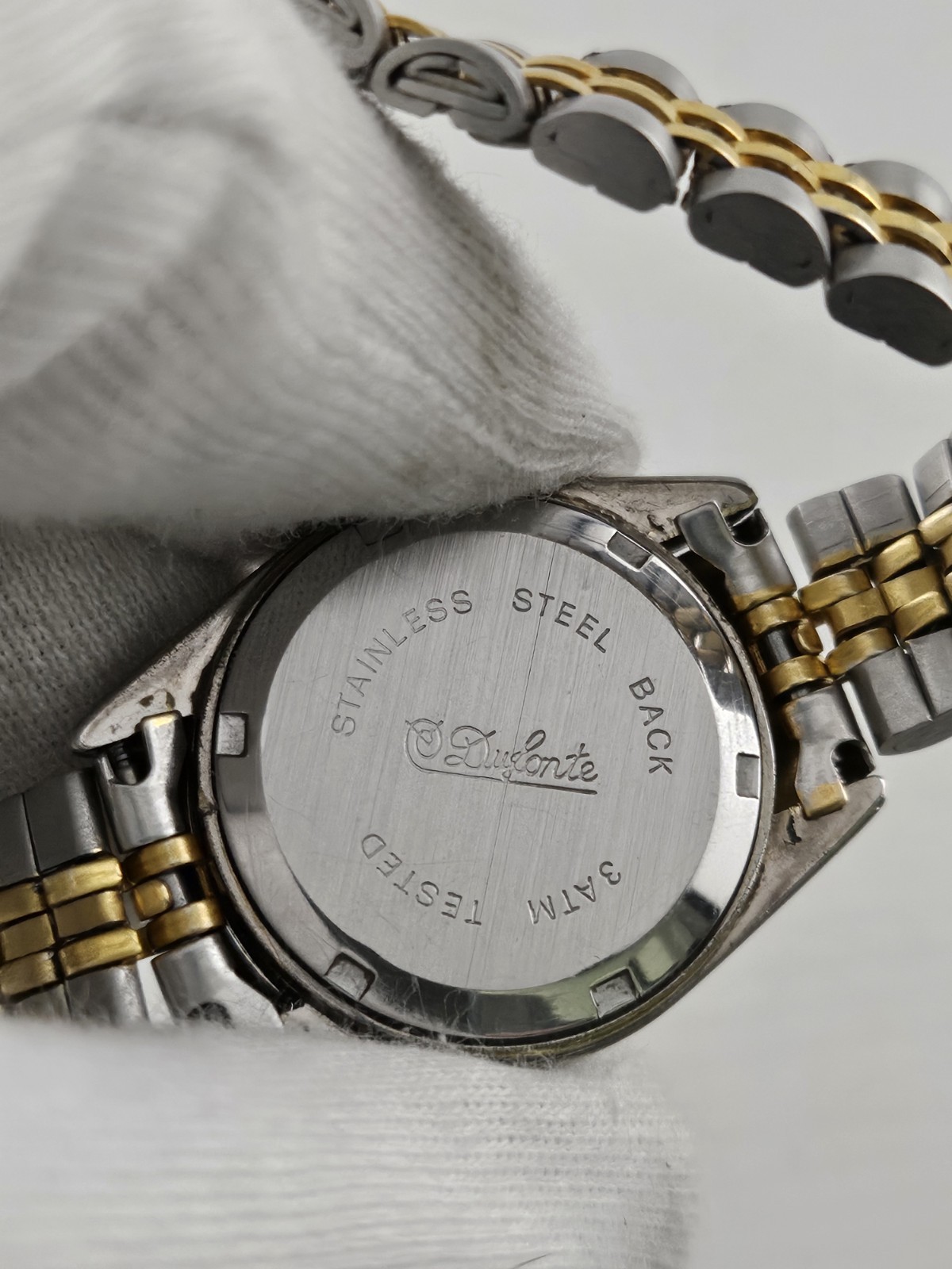 Ladies Lucien Piccard Dufonte Presidential Style Fluted Bezel Quartz Watch Runs