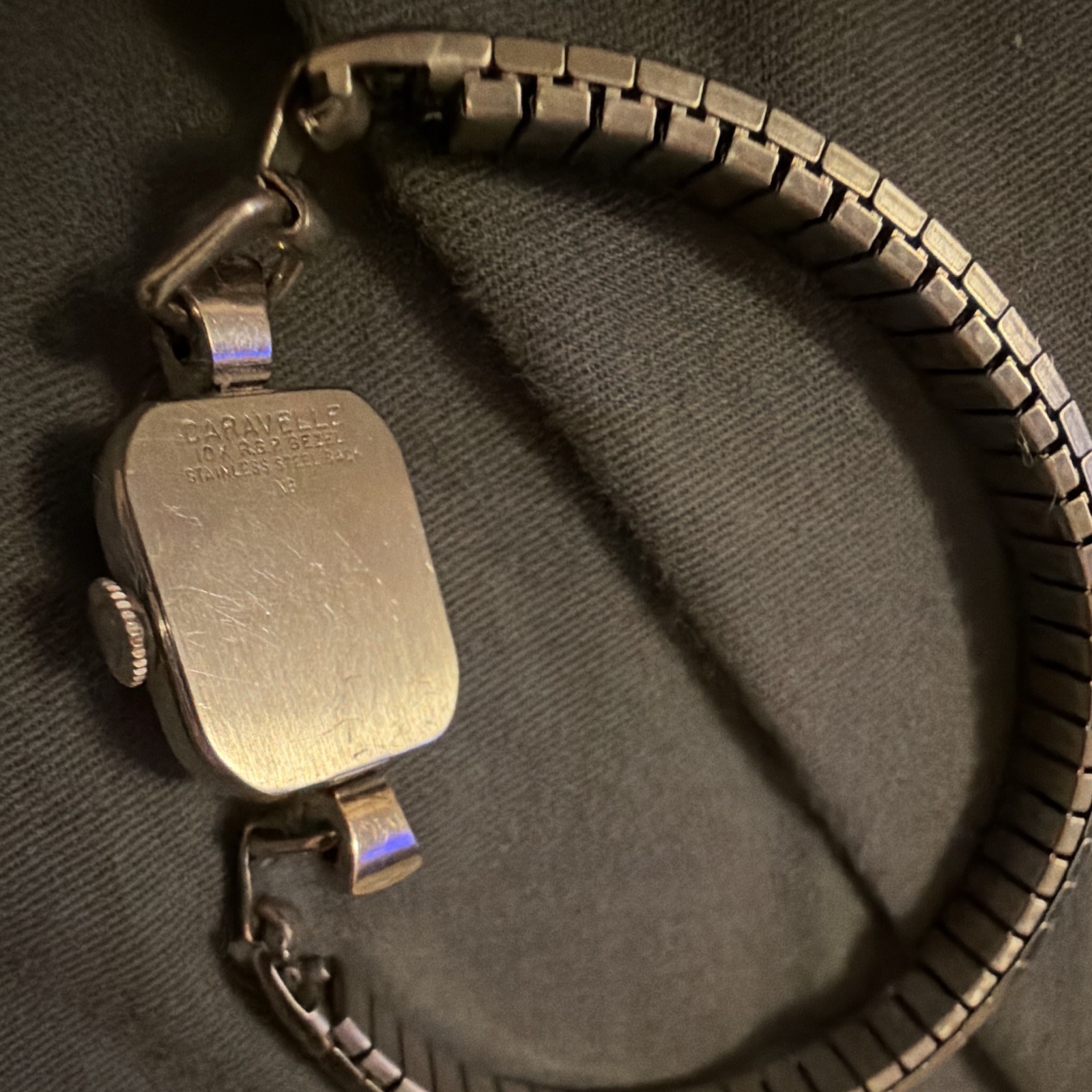 Caravelle Quartz Women’s Analog Silver Dial SS Silver Bracelet 1970s Watch