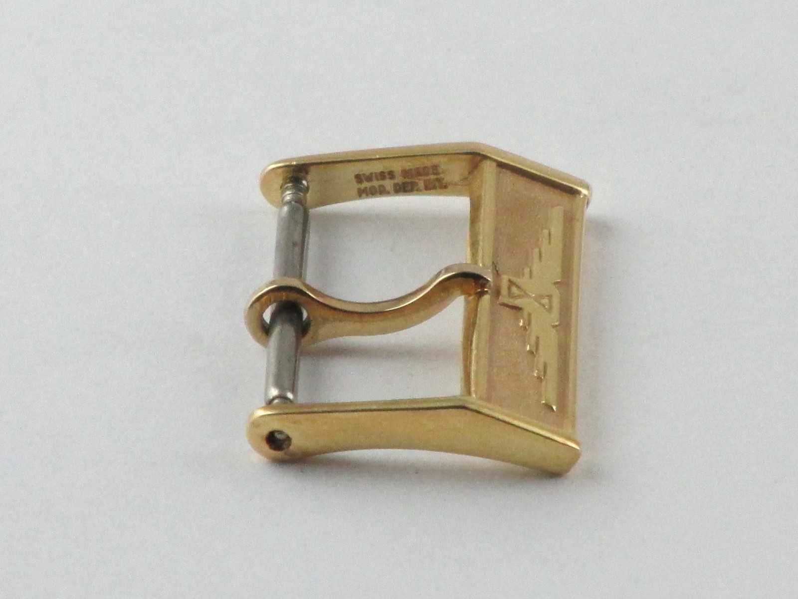 LONGINES GOLD LAMINATED BUCKLE 16mm BUCKLE LONGINES 16mm GOLD PLATED