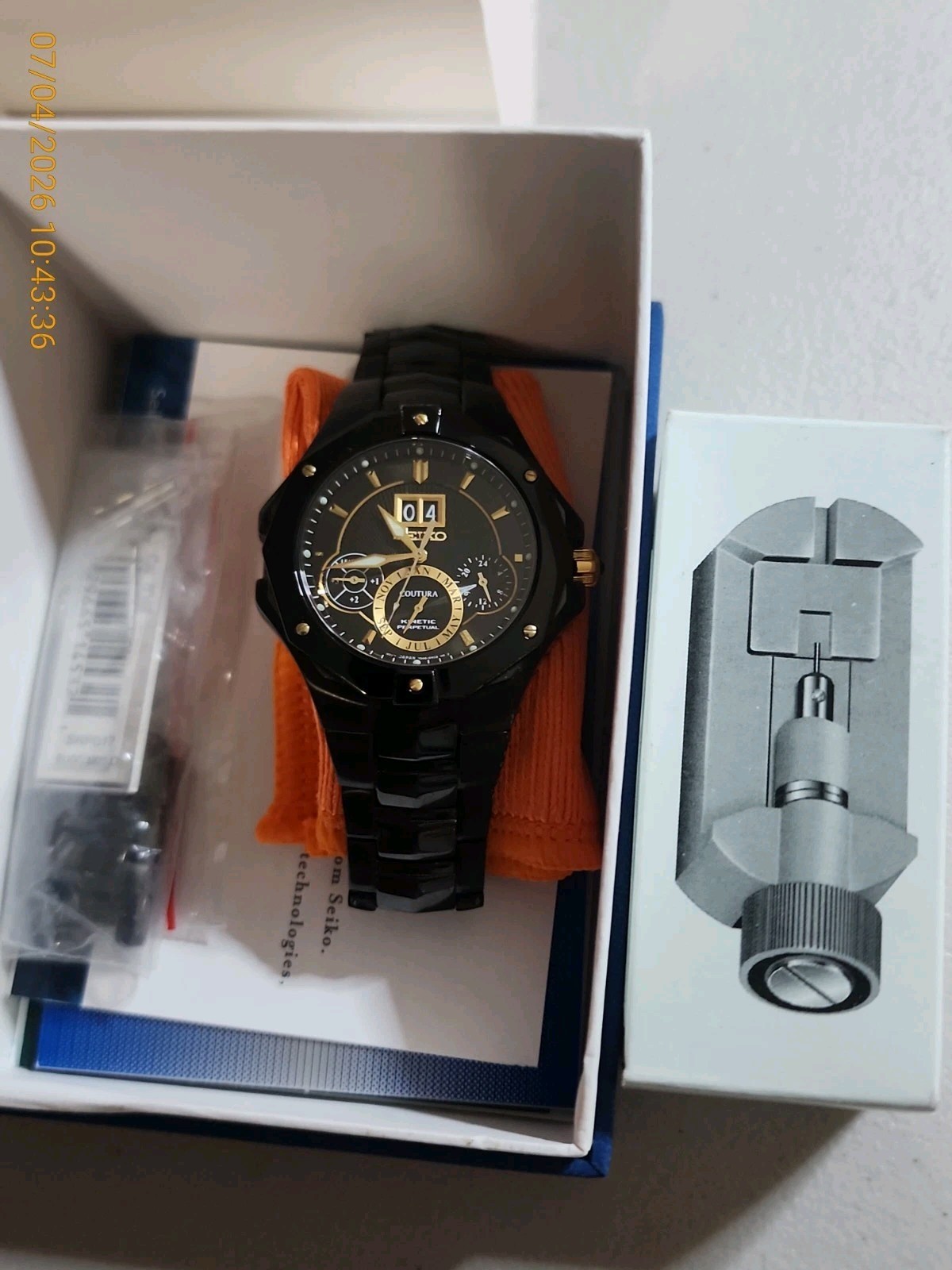 Seiko Coutura Men’s Black Watch – SNP017 – Read Description!