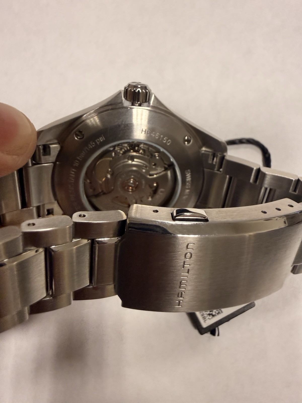 Hamilton Men’s Automatic Day-Date 42mm Black Dial SS Bracelet 100m