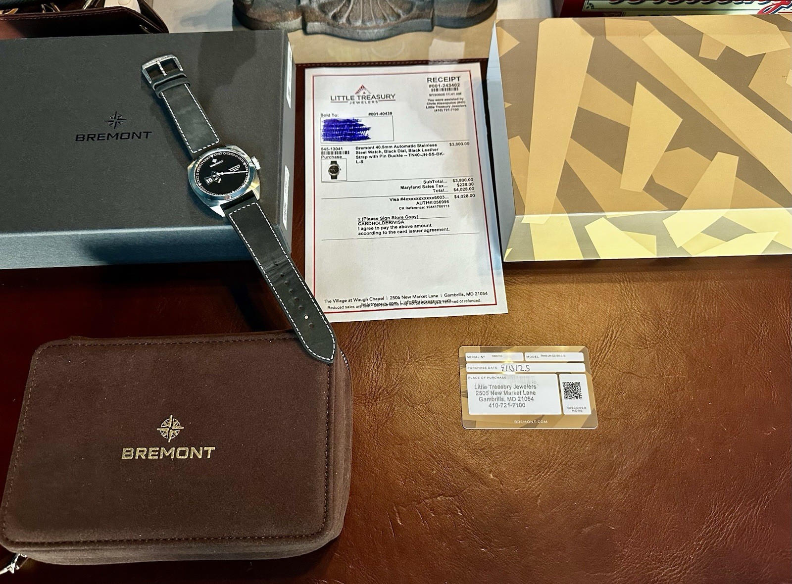 Bremont TERRA NOVA JUMPING HOUR 904L Stainless Steel 40.5mm 56 Hour Power Res