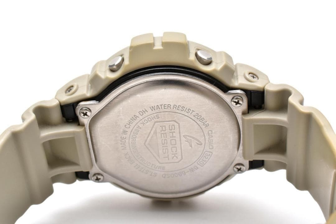 Working condition CASIO G-SHOCK men’s digital watch, sand beige.