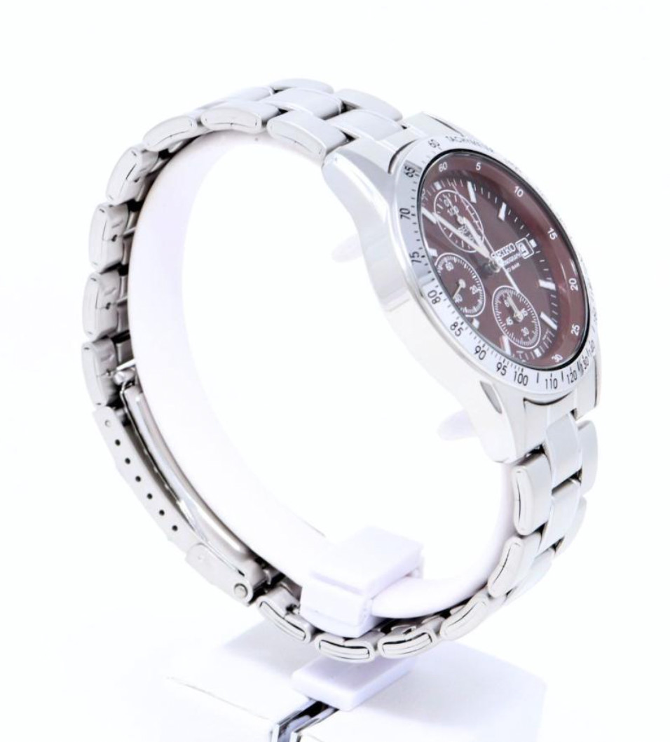 SEIKO SPIRIT SBTQ045 Chronograph RED Quartz Men’s Watch in Box New from Japan