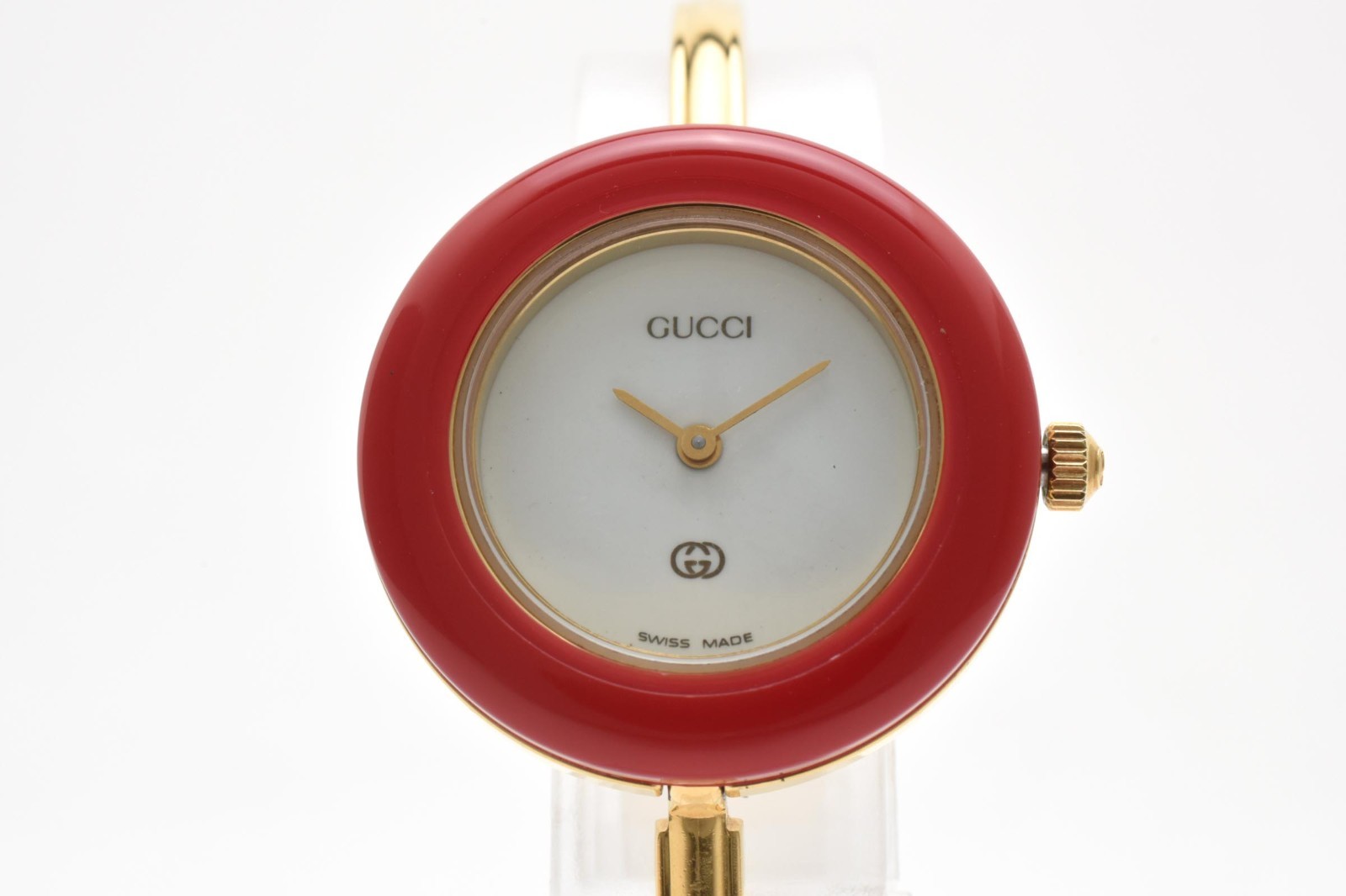 GUCCI Change Bezel 11/12.2 1100L Gold Vintage Quartz Woman’s Watch with Box