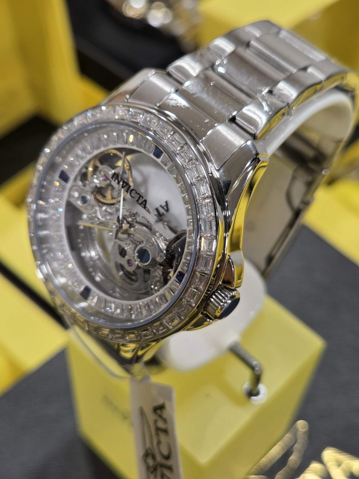 Invicta 69113 Objet D Art Idyll Automatic Skeleton Dial 43mm Silver