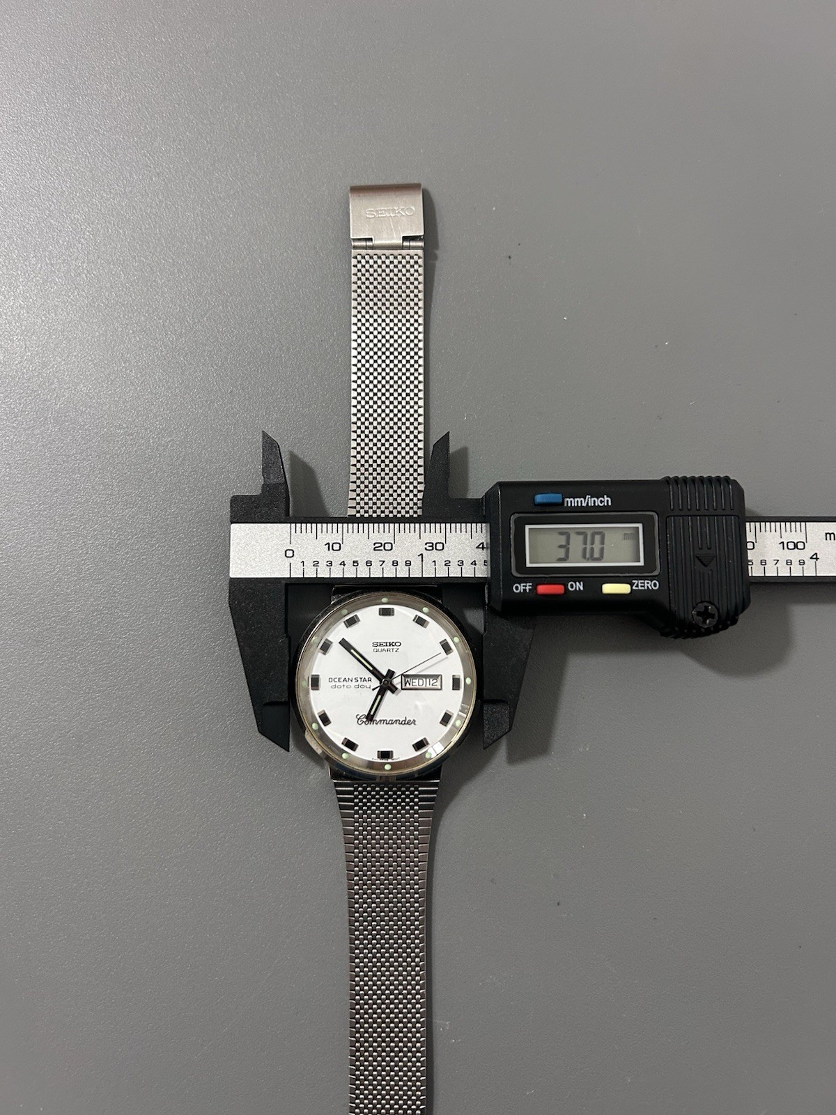 Seiko Ocean Star Commander Quartz Day/Date White 37mm Men’s Watch