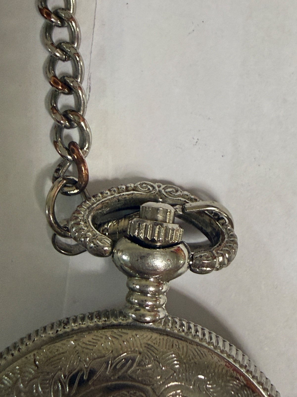 Vintage Skeleton Pocket Watch Roman Numerals Mechanical Style Singapore Movement