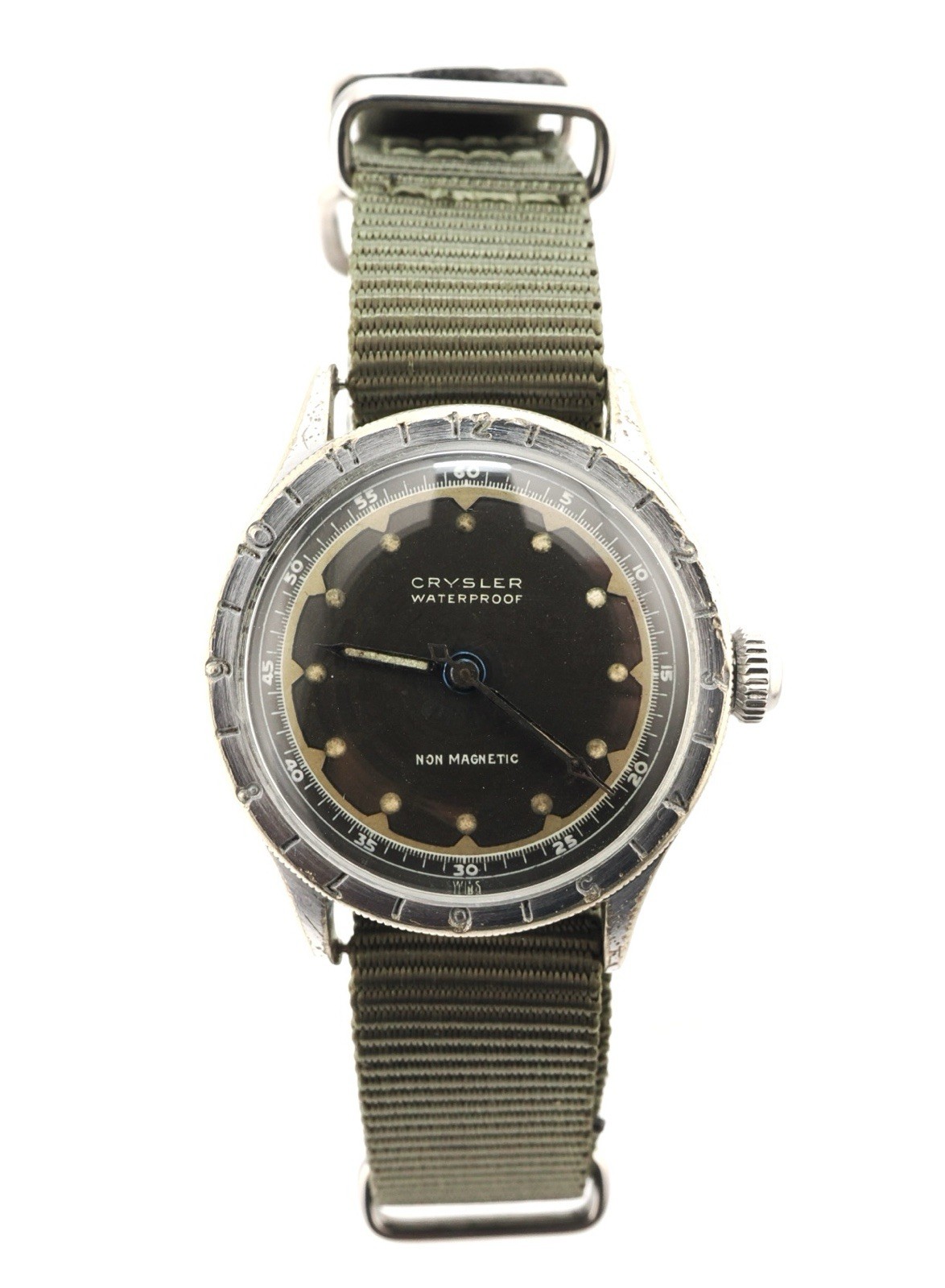 Vintage Late 1930’s Crysler Men’s Military Style Manual Watch WW2 ERA – ETA 006