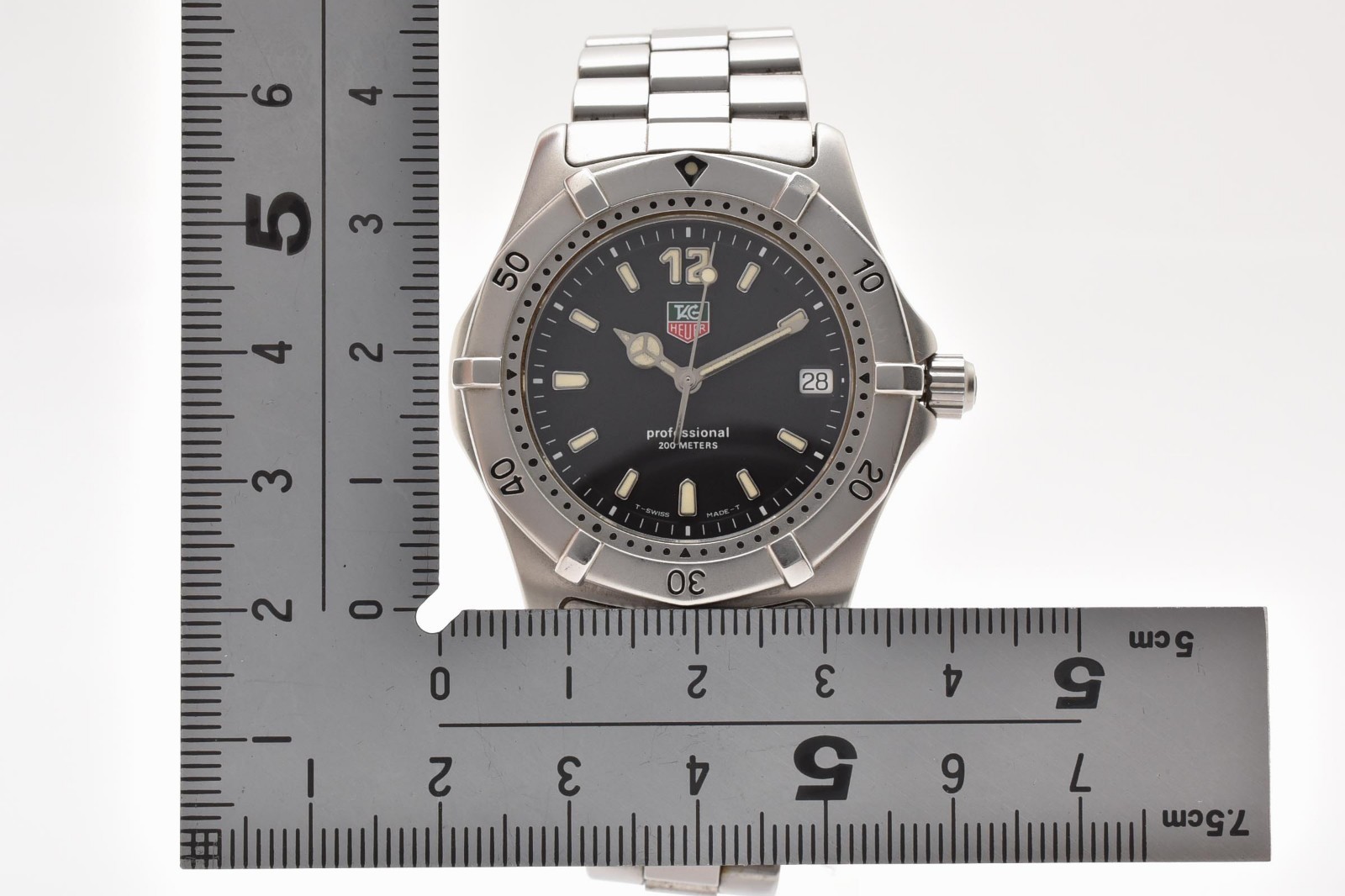 TAG Heuer 2000 Professional WK1110 Black Dial Quartz Stainless Steel Men’s Watch