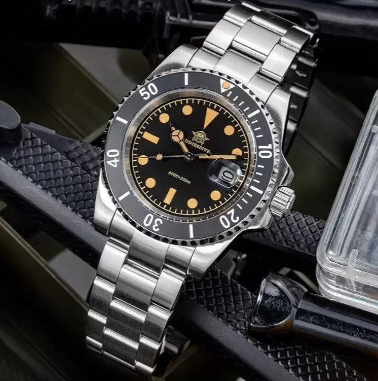 41MM Addiesdive Quartz Diver 200M Waterproof Men’s Watch Ceramic Luminous Steel
