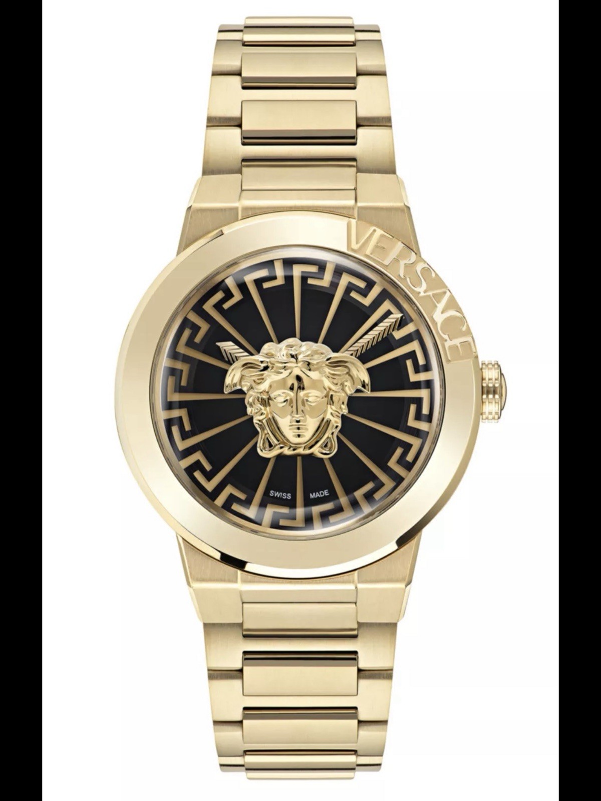 Versace Medusa Infinite 18K Gold IP 38mm Bracelet Watch $1,695.00