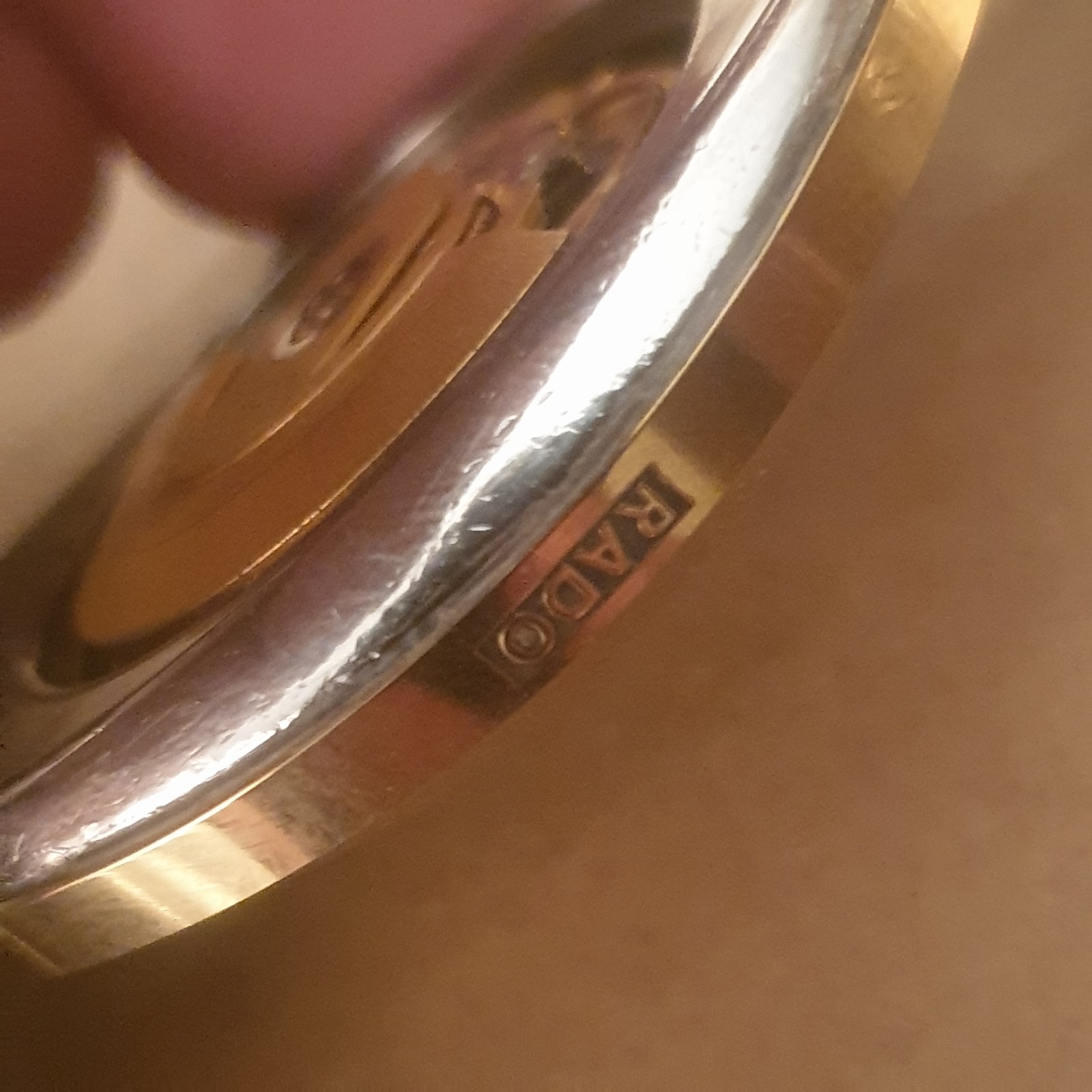 Vintage Rado Diastar Automatic Swiss Made Scratchproof Hardmetal Gold Dial Date