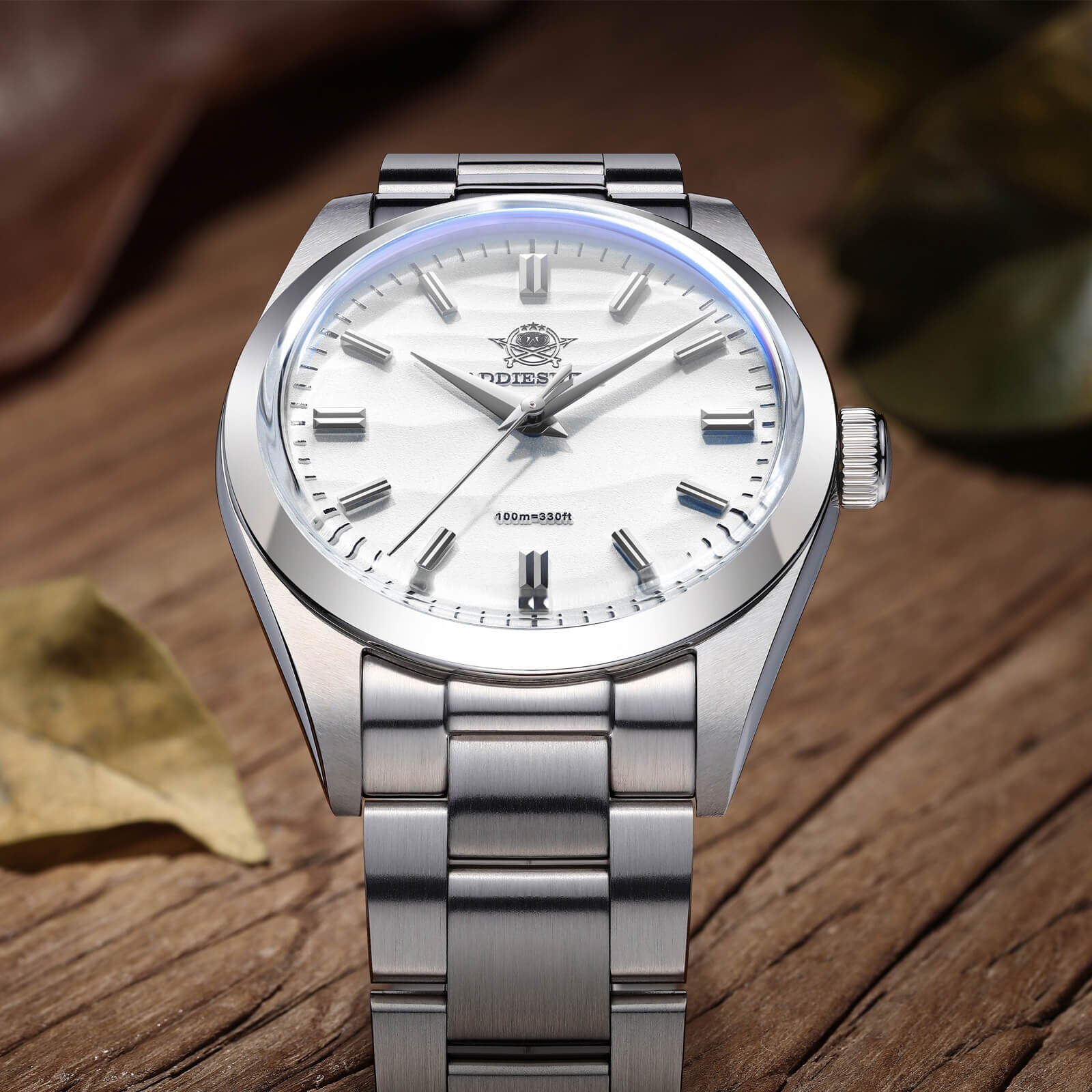 ADDIESDIVE AD2030 36mm Quartz Watch – White Dial – AUSTRALIAN STOCK!