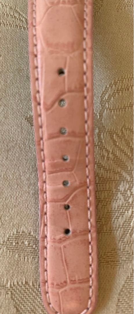 CASIO Wave Ceptor Solar Radio Watch Pink Leather Band Day Display – 8.5in