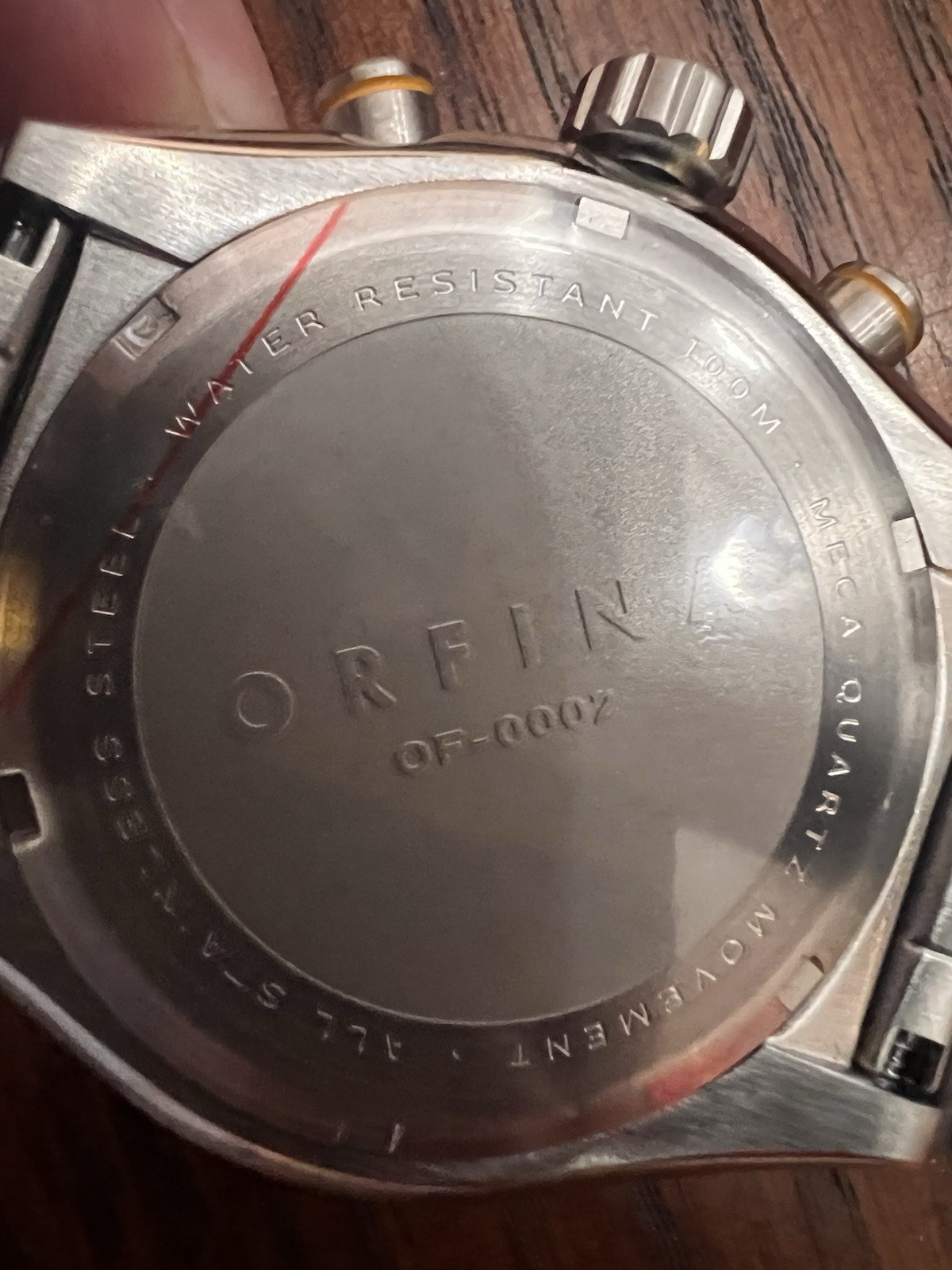 Orfina Zero-Two Chronograph Quartz Green Dial 42.5mm 100m Box Papers