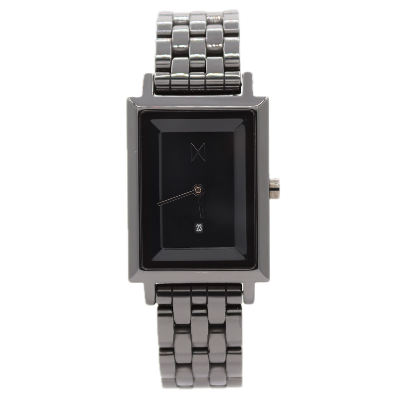 26mm MVMT Signature Square Ceramic Ladies Quartz Wristwatch Japan Gloss Black