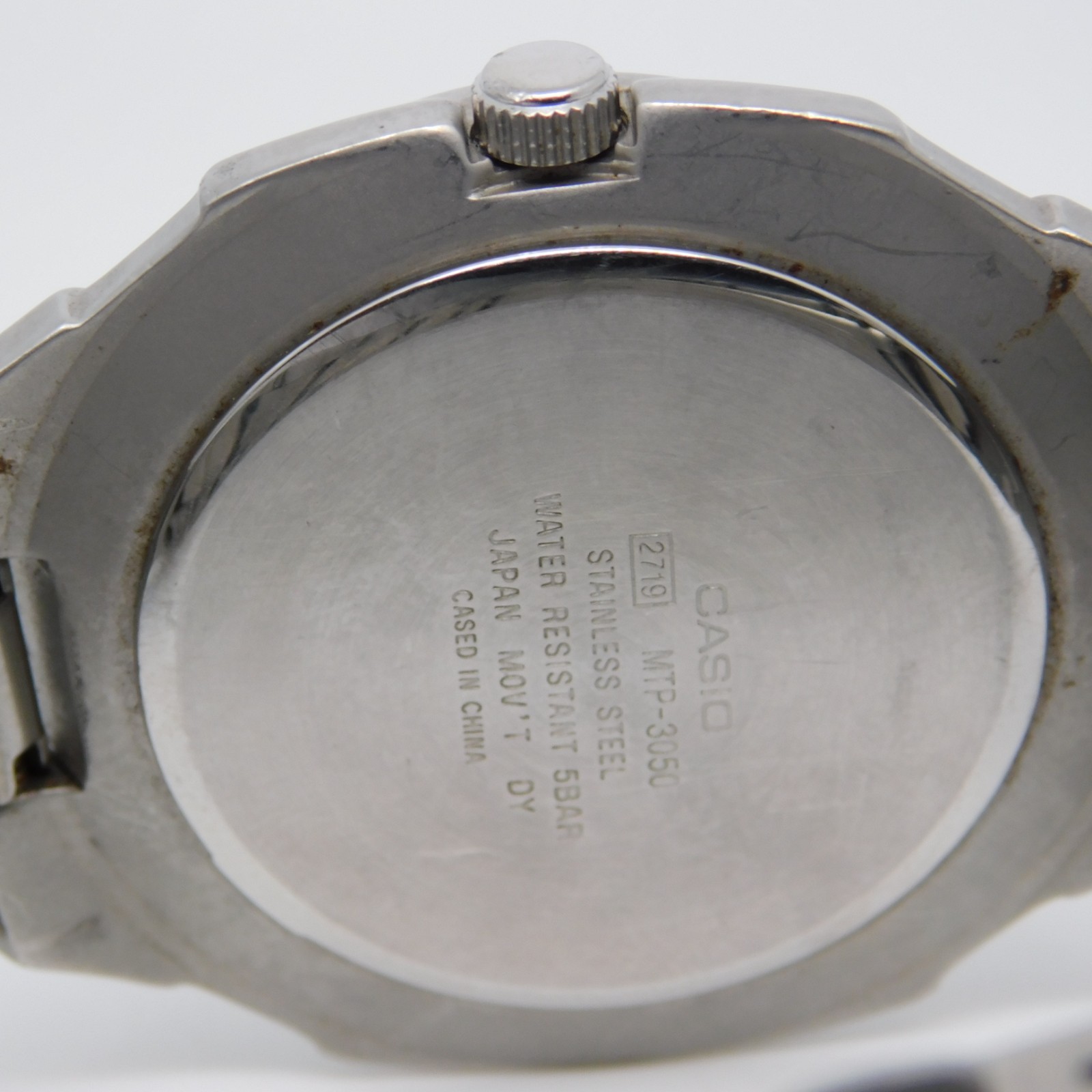 CASIO 2719 MTP-3050 Quartz Analog Men’s Watch Sz. 6 3/4″ New Battery