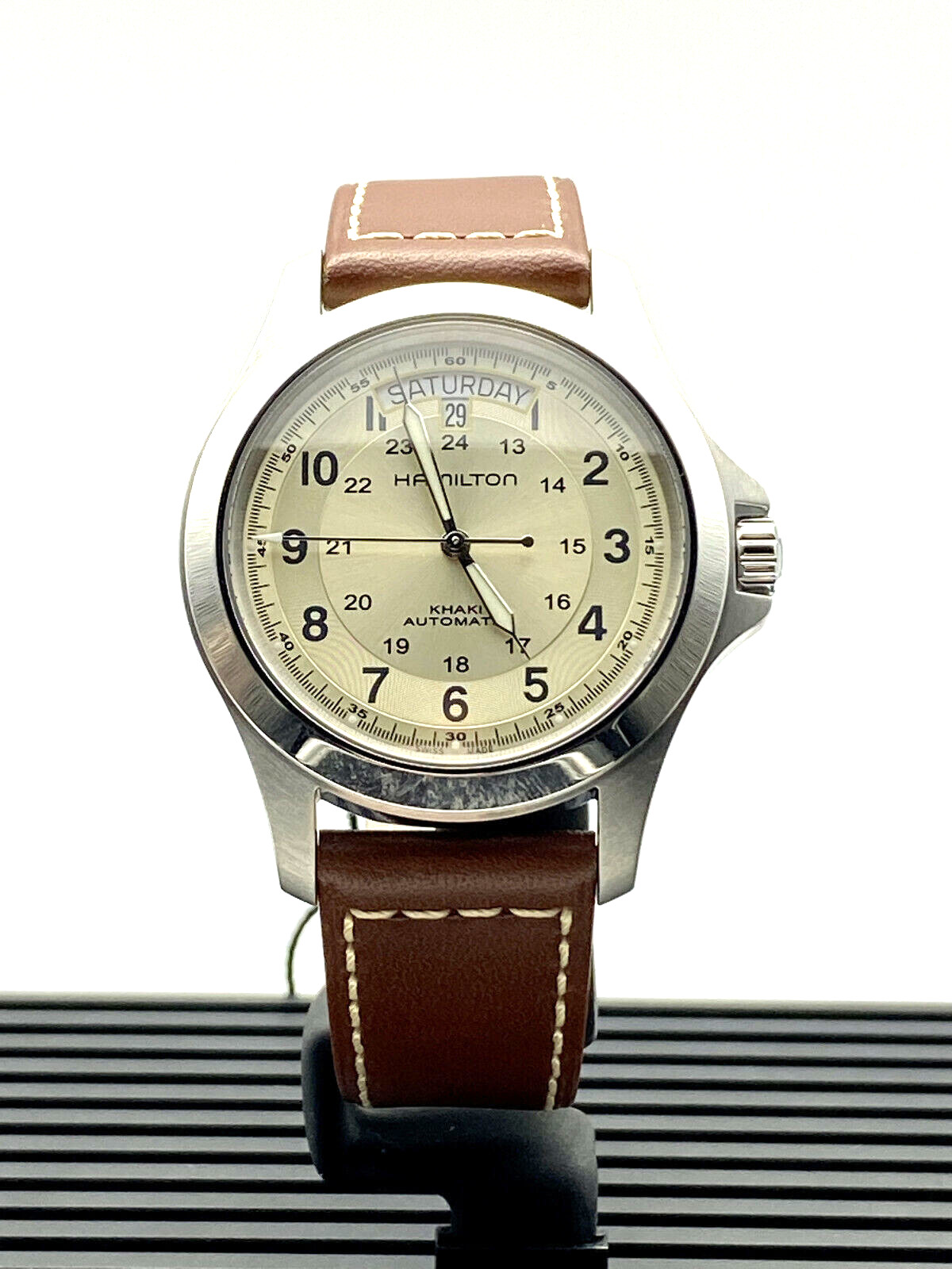 Hamilton Khaki Field King Auto Brown Leather Men’s Watch H64455523