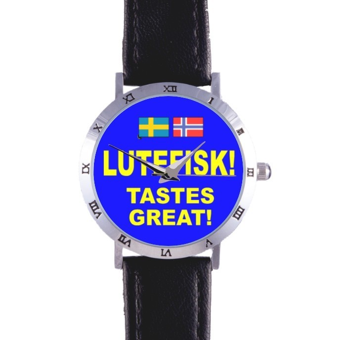 LUTEFISK TASTES GREAT WATCH: SWEDEN, NORWAY, FISH, COD, LYE, RARE COLLECTIBLE!