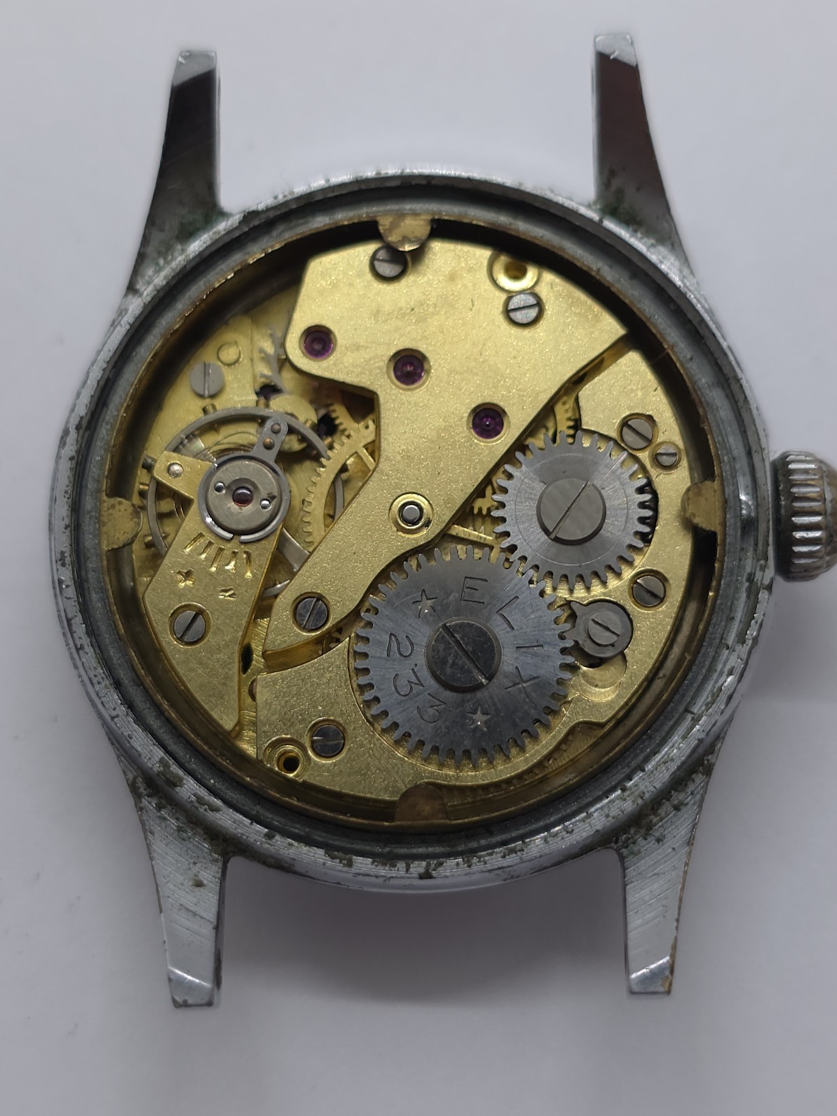 Vintage Beautiful Elix CUPILLARD Cal. “233 NEW” Watch 1950 Good Main Spring 🇫🇷