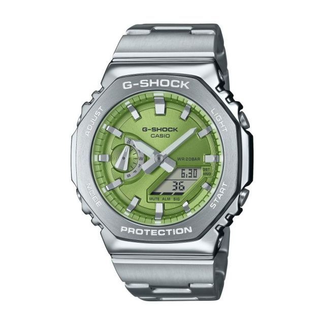 CASIO G SHOCK G Shock New Digital Analog Combination Metal Bracelet GM 2110D 3AJ