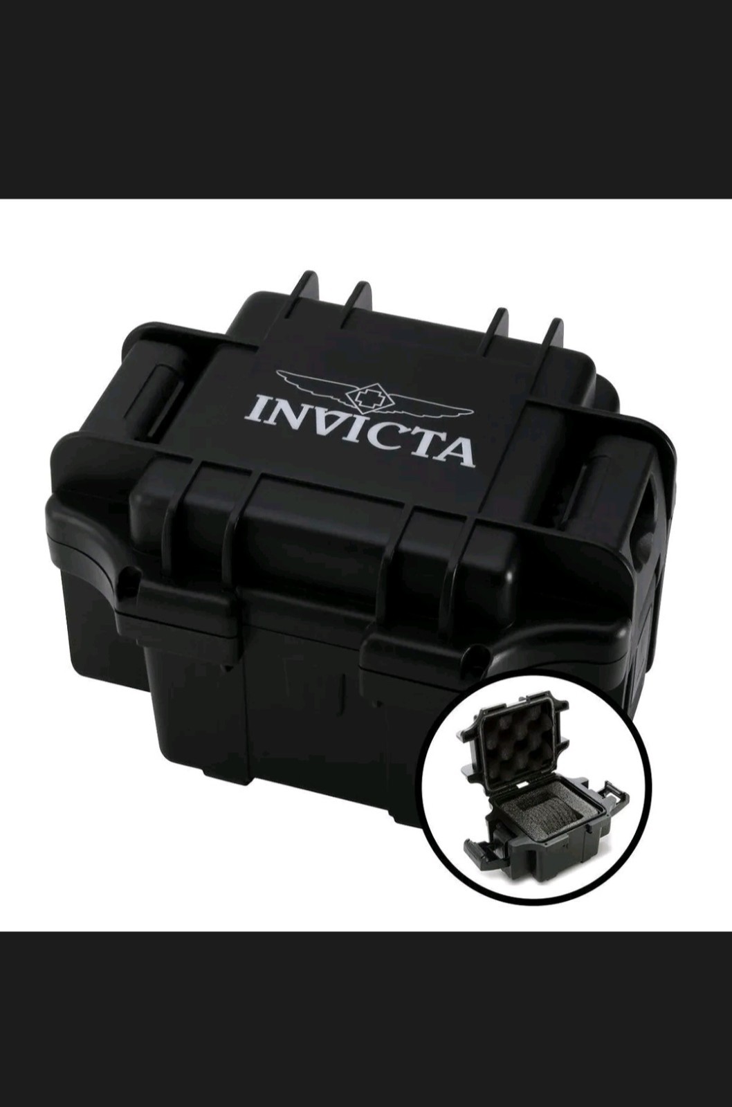 Invicta Bolt Men’s Quartz Chronograph 52mm Yellow Case Black Silicone 100m