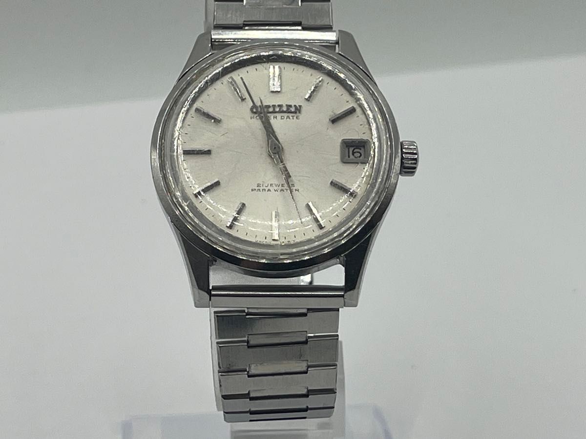 CITIZEN Homer Date 4-180101K Para Water 21 Jewels Hand-Wound Men’s Watch