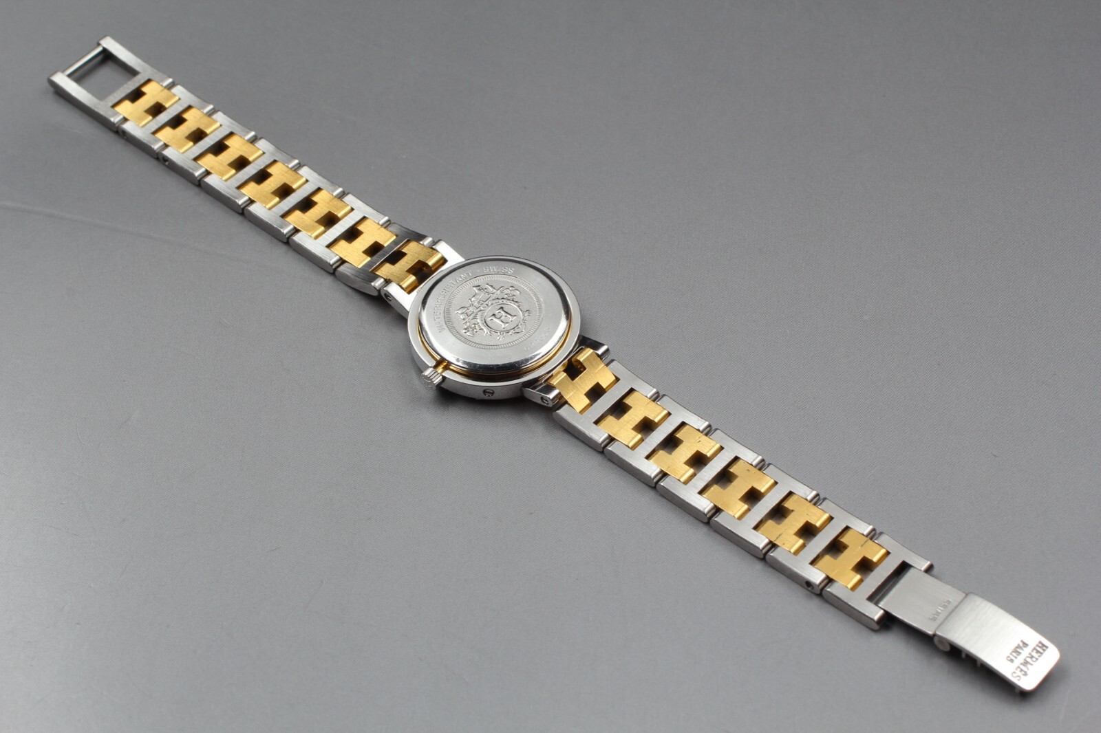 [NEAR MINT] Vintage HERMES Clipper 24mm Swiss made Qz Women’s Watch From JAPAN