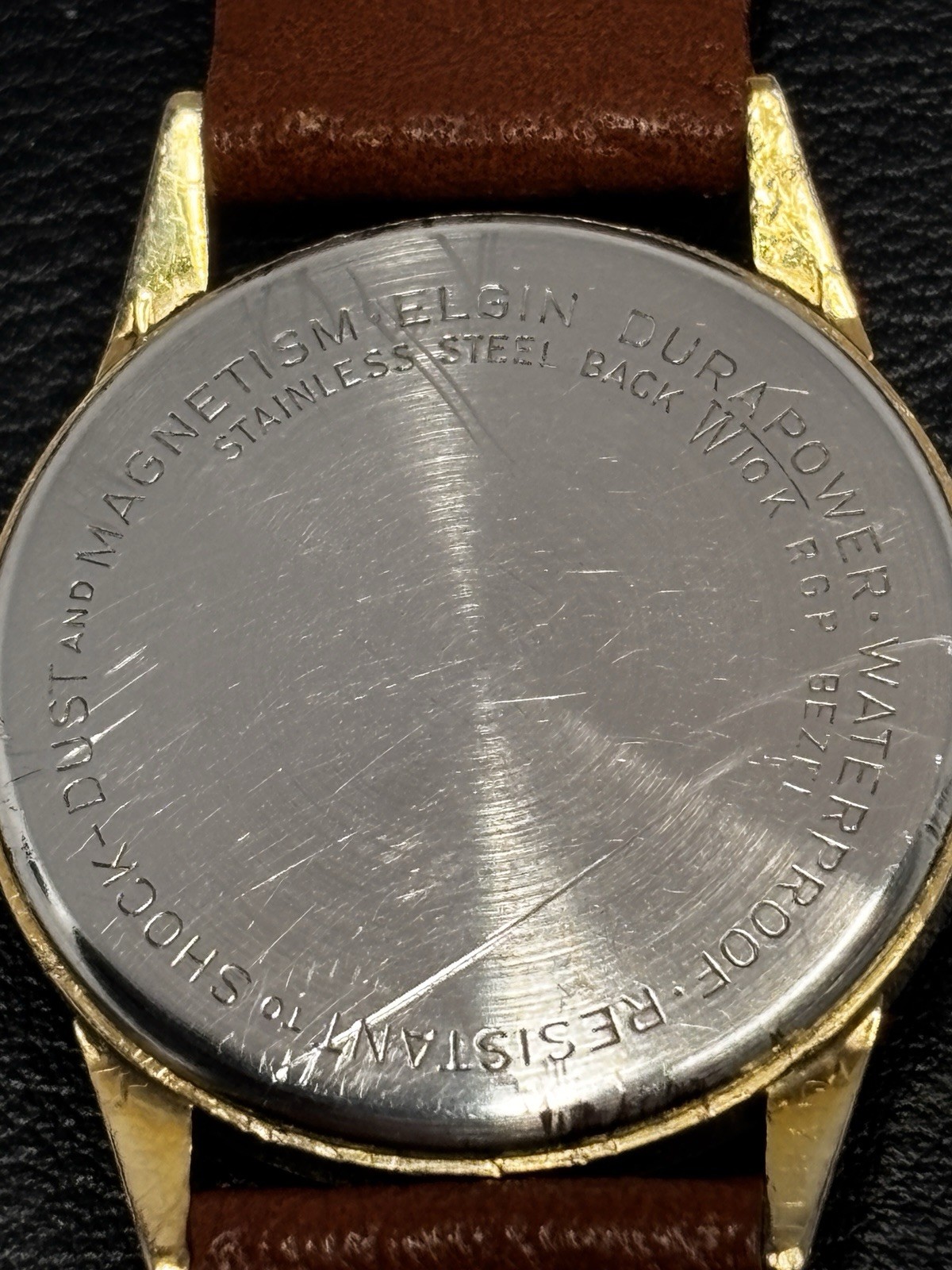Rare Vintage 1957 Elgin Golf Ball Jump Hour Direct Read Watch USA Cal 717 Runs