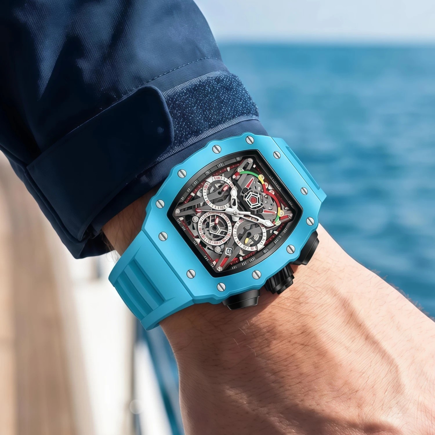ONOLA Men’s Quartz Watch Waterproof Multi-Function Fashion Wristwatch