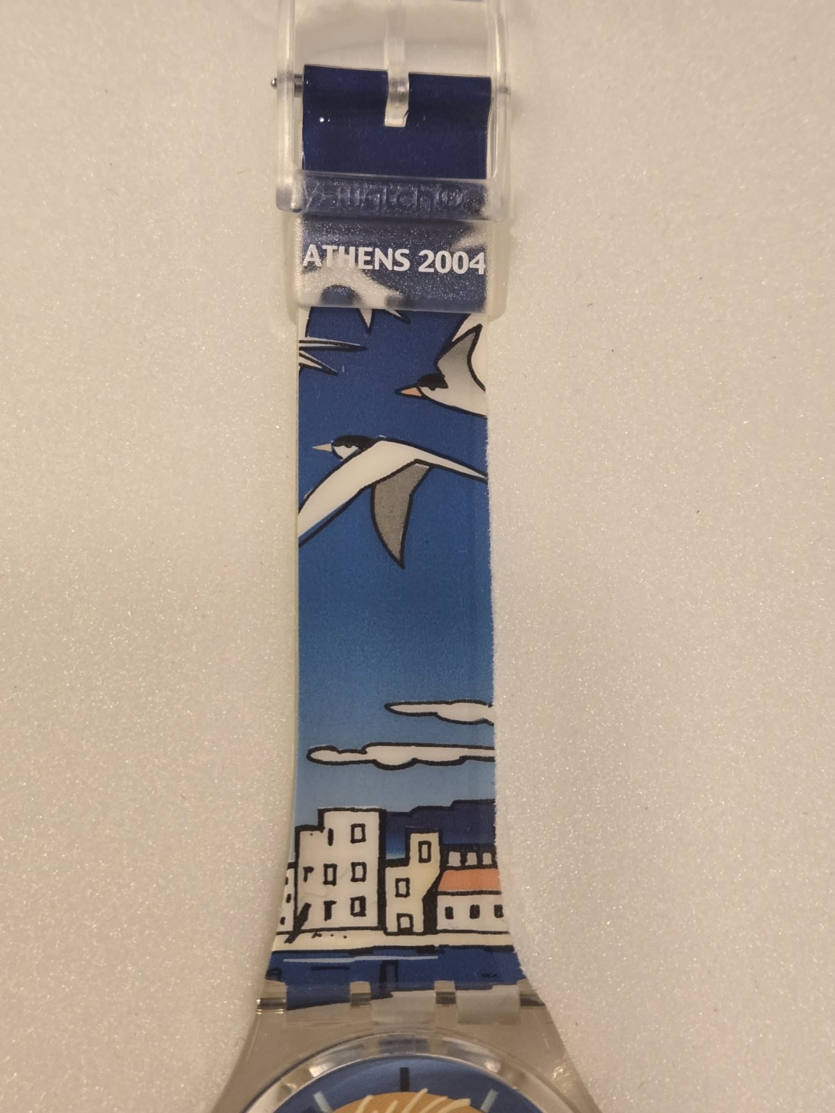 2004 Swatch watch GE123 PACK NISIS SPECIAL ATHENS 2004 OLYMPIC GAMES MYCONOS